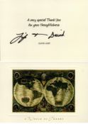 Liza Minnelli and David Guest signed greetings cards. Good condition. All autographs come with a