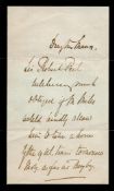 Sir Robert Peel ALS. Good condition. All autographs come with a Certificate of Authenticity. We