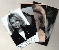 TV signed 6x4inch photo collection. 4 photos Briget Forsyth, Ruby Wax, Felicity Kendal and Josephine