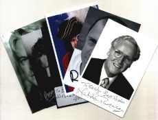 TV and Film collection 6, signed 6x4 inch black and white photos includes Nicholas Parsons, Rob