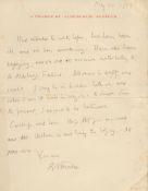 E M Forster ALS dated 30/5/1980. Content is regarding the Aldeburgh festival where he was involved