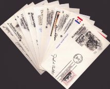 FDC signed collection approx 10 stamped and postmarked signed by Rita Lloyd Moroney and more. Good