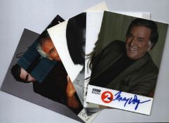TV/Radio collection 5 6x4inch signed photos. Rav Wilding, Robert Kilroy Silk, Davina McCall, Terry