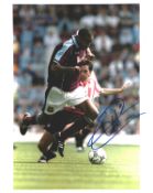Frederic Kanoute signed 10x8inch colour photo pictured while playing for West Ham United. Good
