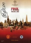 Cristiano Ronaldo signed Manchester United v Chelsea Champions League Final Moscow 2008 programme
