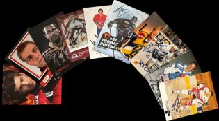 Ice Hockey collection 10, signed promo photos includes great names such as Raffaele Sannitz , Reto