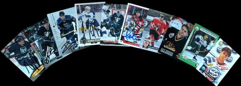 Ice Hockey collection 10, signed trading cards includes great names such as Geoff Sanderson, Steve