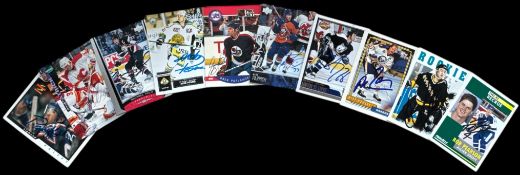 Ice Hockey collection 10, signed trading cards includes great names such as Richard Park, Mike