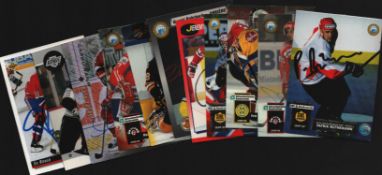 Ice Hockey signed trading card collection includes Patrik Ruthemann, Danile Rutschi Vertridger,