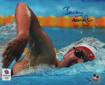 Rebecca Adlington signed 10x8 inch colour photo. Good condition. All autographs come with a