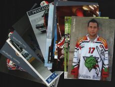 Ice Hockey signed Promo photo collection includes, David Raissle, Jean-Francois Quintin, Herbert