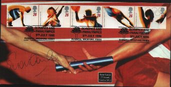 Sally Gunnell signed Olympics and Paralympics FDC Triple PM 9th July 1996 Runwell, Wickford,