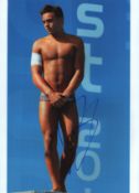 Tom Daley signed 12x8 signed colour photo. Good condition. All autographs come with a Certificate of