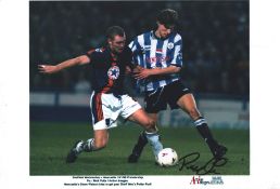 Petter Rudi signed 12x8 inch colour photo pictured while in action for Sheffield Wednesday. Good