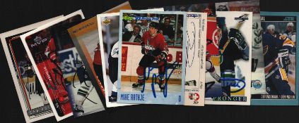 Ice Hockey signed trading card collection includes Kieth Primeau, Michael Putzi, Dan Quinn and more,