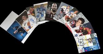 Ice Hockey collection 10, signed promo photos includes names such as Tassilo Schwarz, Mathias Seger,