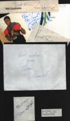 Sport collection 7, assorted signatures piece and photos includes Frank Bruno, Freddie Flintoff,
