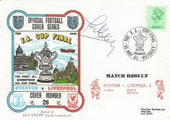 EVERTON V LIVERPOOL 1986 DAWN FIRST DAY COVER SIGNED BY JAN MOLBY. Good condition . All autographs