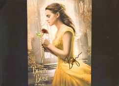 Emma Watson signed 10x8 inch Beauty and the Beast colour photo. Good condition. All autographs