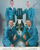 James A Lovell Jr and Frank Borman Autopen Colour Photo (Gemini VII Astronauts) approx. size 7. 5