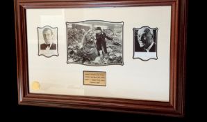 Steptoe and Son 29x19 inch framed and mounted signature piece includes Harry H Corbett signed