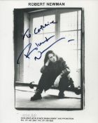 Robert Newman signed 10x8 inch black and white promo photo. Dedicated. Good condition. All