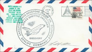 Astronaut Robert Cenker signed Shuttle Mission 51-C commemorative envelope PM Kennedy Space Ctr