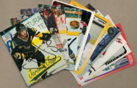 Ice Hockey signed trading card collection includes 10, great names such as Jarome Iginla, Frank