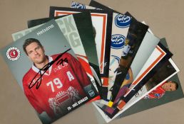 Ice Hockey collection 10, signed 6x4inch colour promo photos includes great names such as Kevin