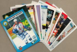 Ice Hockey signed trading card collection includes 10, great names such as Keth Jones, Mike Johnson,