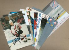 Ice Hockey collection 10, signed assorted colour promo photos includes great names such as Dan