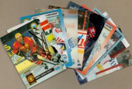 Ice Hockey signed trading card collection includes 10, great names such as Eric Godard, Sascha