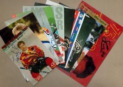 Ice Hockey collection 10, signed 6x4inch colour promo photos includes great names such as Mike