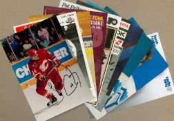 Ice Hockey collection 10, signed 6x4inch colour promo photos includes great names such as Karl