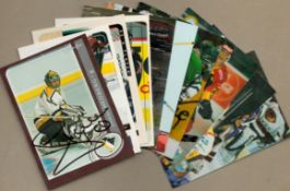 Ice Hockey signed trading card collection includes 10, great names such as Doug Houda, Marcel Hossa,