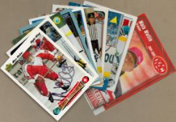 Ice Hockey signed trading card collection includes 10,cards great names such as David Williams ,