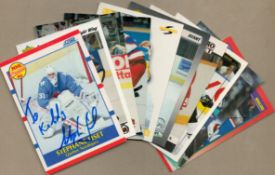 Ice Hockey signed trading card collection includes 10, great names such as Mark Greig, Travis Green,