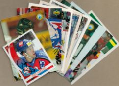 Ice Hockey signed trading card collection includes 10, great names such as Alexander Frolov,