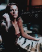 Louise Jameson signed 10x8inch colour photo. Good condition Est.