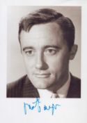 Robert Vaughn signed 10x8 inch black and white photo. Good condition Est.