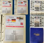 Bobby Moore Fund Commemorative Cover Collection from 2006 World Cup bound in blue folder with 2 2006