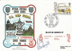 EVERTON V LIVERPOOL 1986 DAWN FIRST DAY COVER SIGNED BY KEVIN MCDONALD. Good condition . All