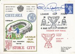 CHELSEA V STOKE CITY 1972 DAWN FIRST DAY COVER SIGNED BY PETER OSGOOD. Good condition . All
