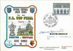 EVERTON V WATFORD 1984 DAWN FIRST DAY COVER SIGNED BY STEVE SHERWOOD. Good condition . All