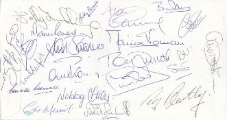 Football, ENGLAND legends multi signed 1996 COMMEMORATIVE COVER : Dated & stamped May 14th 1996,