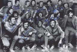 Football, RANGERS multi signed 1972 12 x 8 PHOTO : B/W, depicting a stunning image showing Rangers