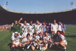 Football WEST HAM UNITED 1980 FA Cup winners multi signed 12 x 8 PHOTO : Col, depicting a superb