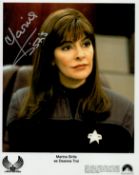 Marina Sirtis signed 10x8inch Star Trek colour photo. Good condition. All autographs come with a
