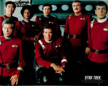 George Takei signed 10x8inch Star Trek colour promo photo. Good condition. All autographs come