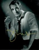 Jean Dujardin signed 10x8inch black and white photo. Good condition. All autographs come with a